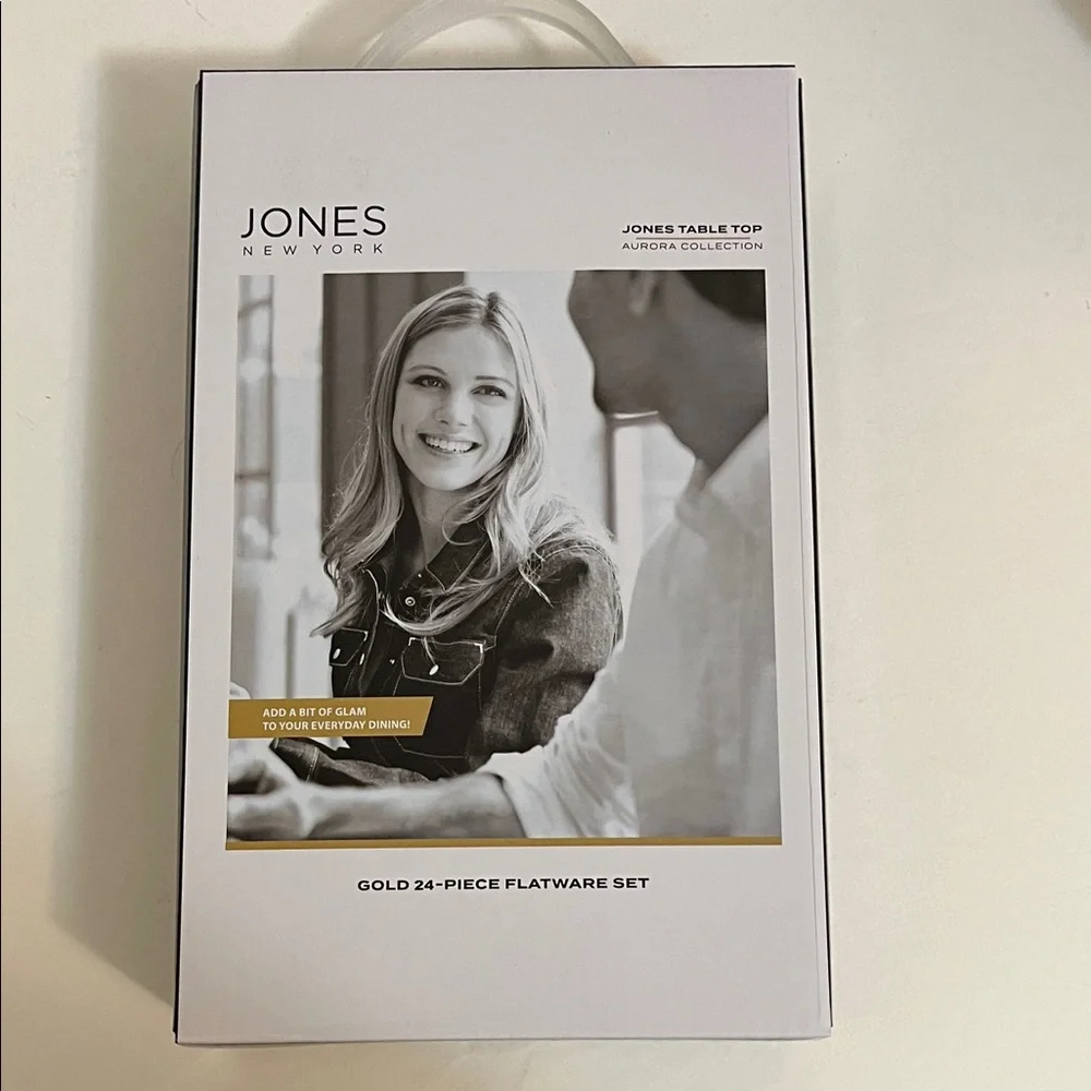 Jones New York Aurora Gold 24-piece Flatware Set Collection